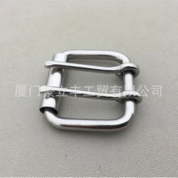 Fibbia a doppio perno in acciaio inossidabile Solid Cowboy Belt Hardware Roller Wastband Head 52mm 60mm