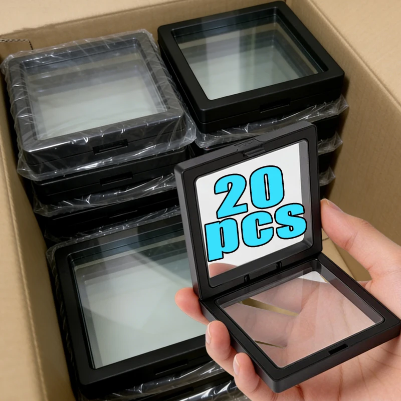 1-20pcs Transparent PE Film Jewelry Box Necklace Earring Display Plastic Storage Box Dustproof and Anti-oxidation