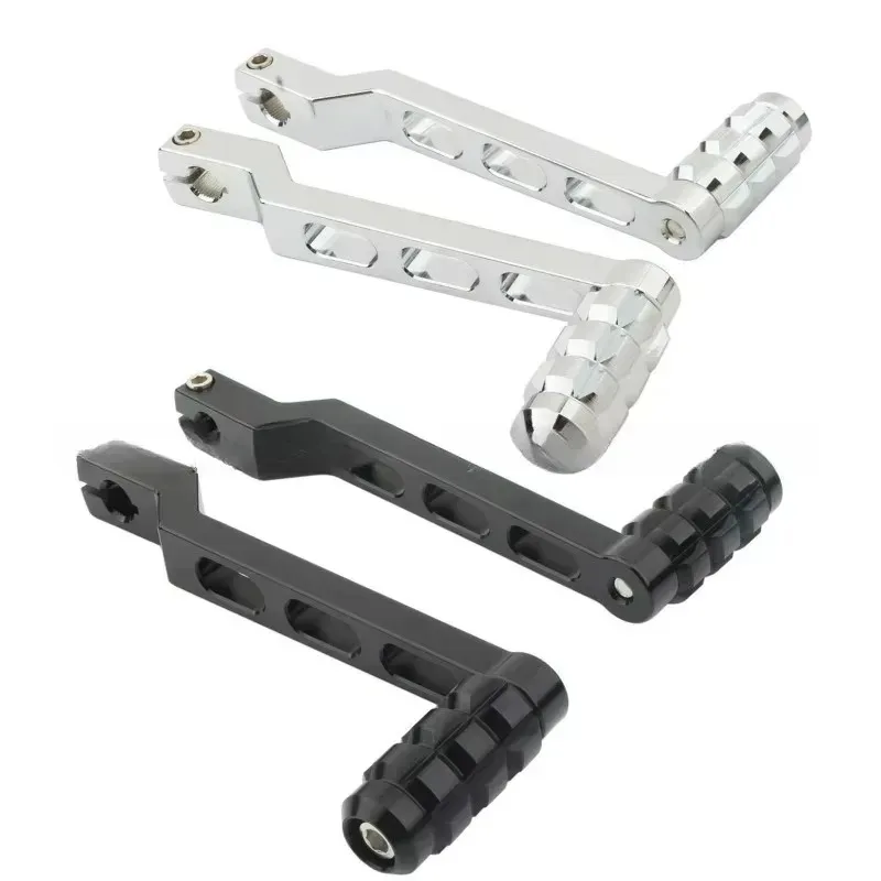 

1 пара для мотоцикла с ЧПУ, алюминиевые рычаги переключения передач с пяткой и носком, колышки переключения передач, туристические Softail Road King Street Gilde