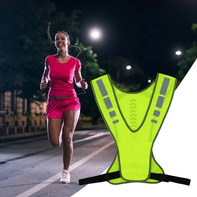 High Visibility Safety Highlight Night Motorcycle Reflective Cycling Vest Traffic Coat Night Running Working Reflective-Cloth