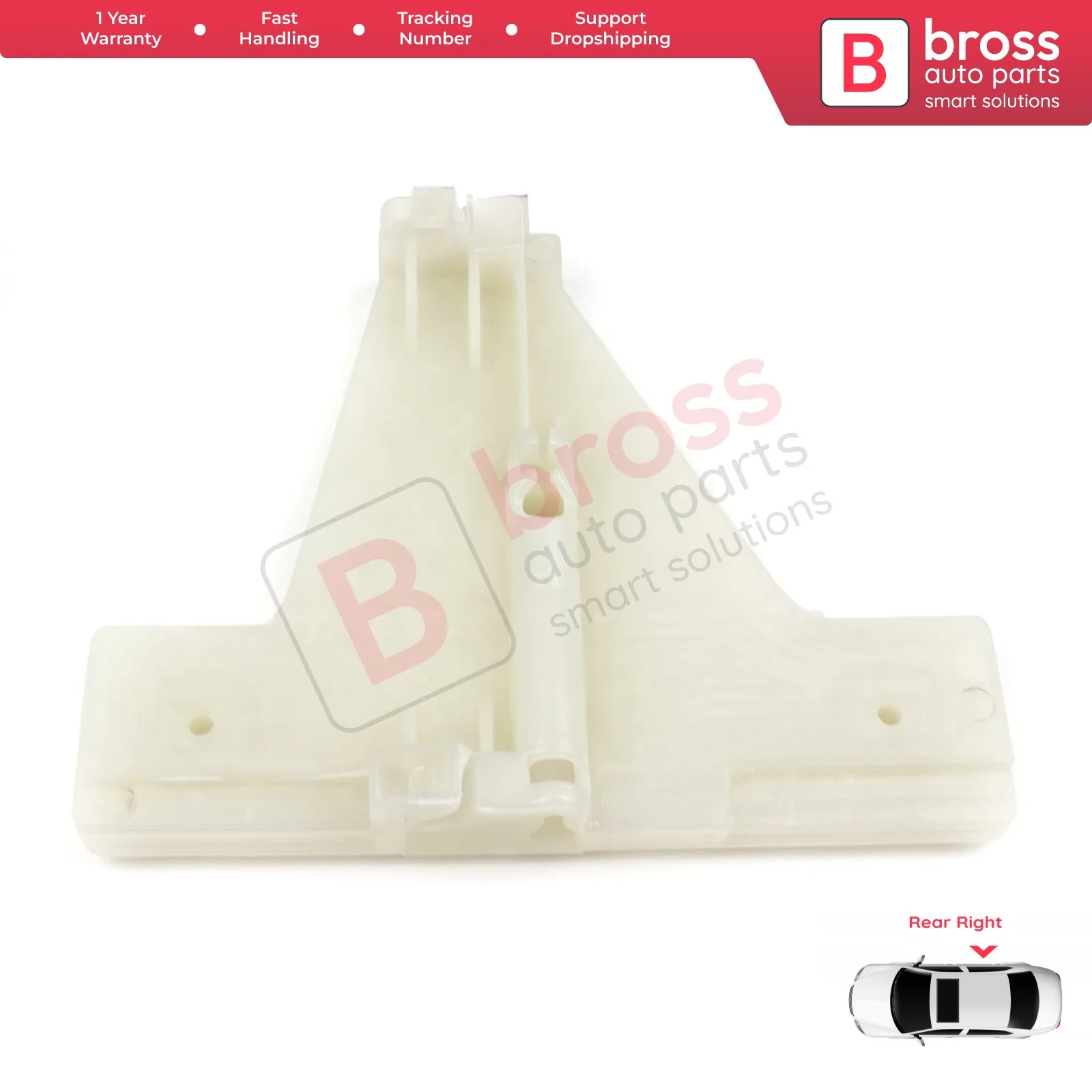 Bross قطع غيار السيارات BWR939 الطاقة الكهربائية منظم للنوافذ كليب الباب الخلفي الأيمن لأودي A3 2004-2013 الشحن السريع شحن مجاني