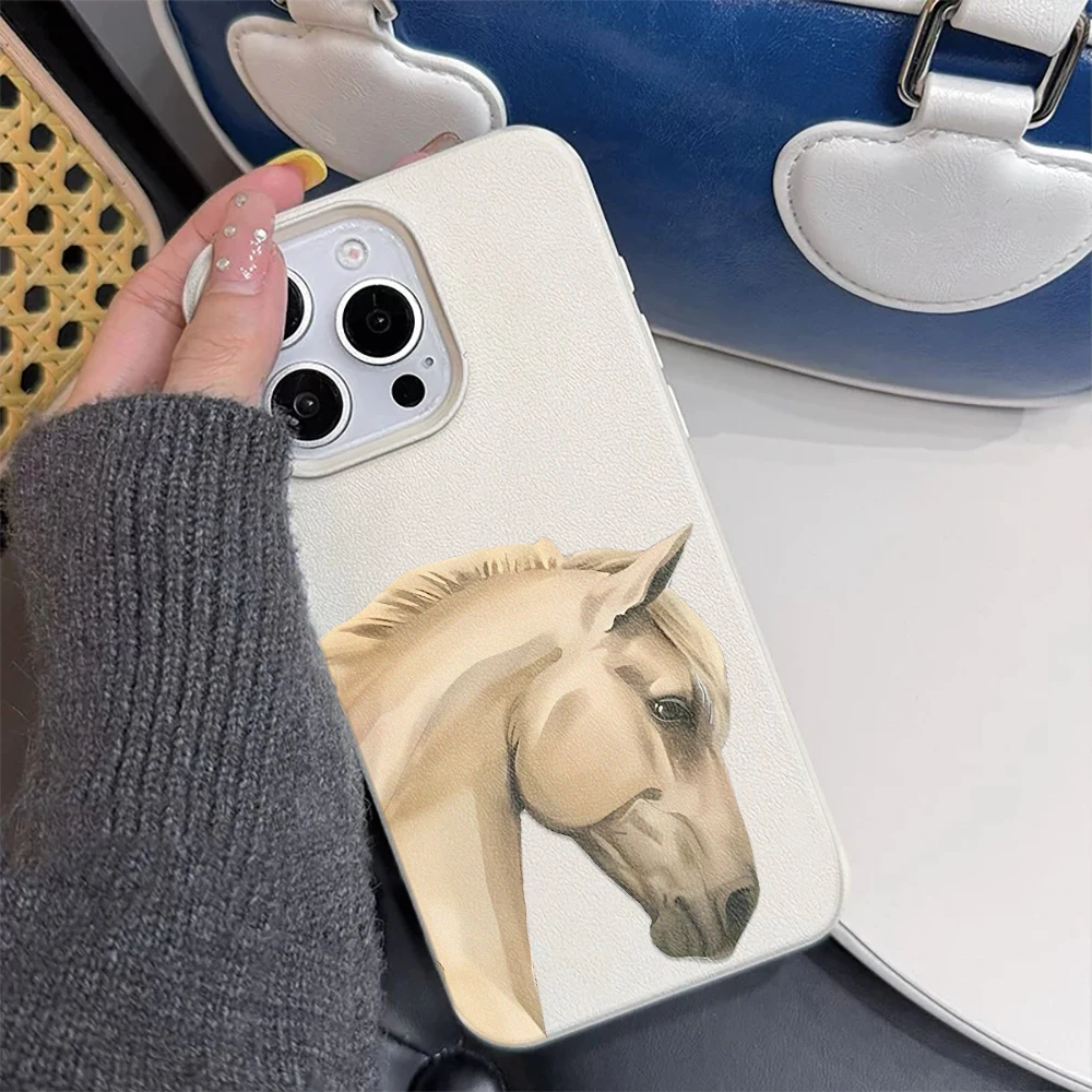 White Steed Phone Case For Samsung S24 FE S25 S23 Ultra A05S A56 A06 A07 A15 A16 A17 A35 A53 A54 A55 A26 A34 A36 Silicone Cover