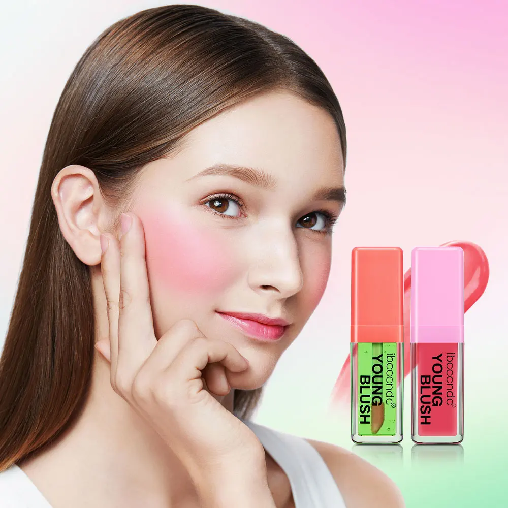 Color-changing Blush Oil Brighten Skin Tone Lasting Easy To Color Liquid Blush High-gloss Facial Makeup Cosmetics Liquid Blusher