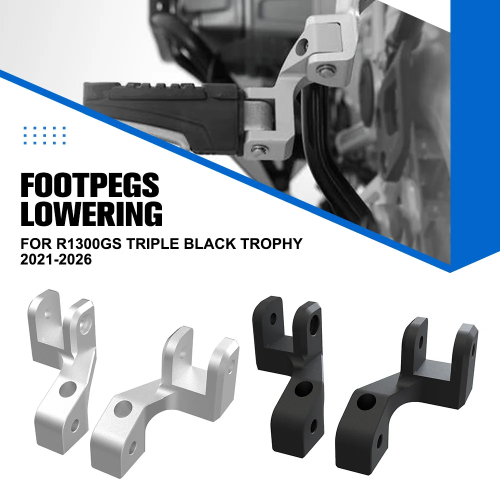 FOR PAN AMERICA SPECIAL 1250 Passenger Footrest Lowering Kit Foot Pegs Relocation For BMW R1300GS Triple Black Trophy 2021-2026