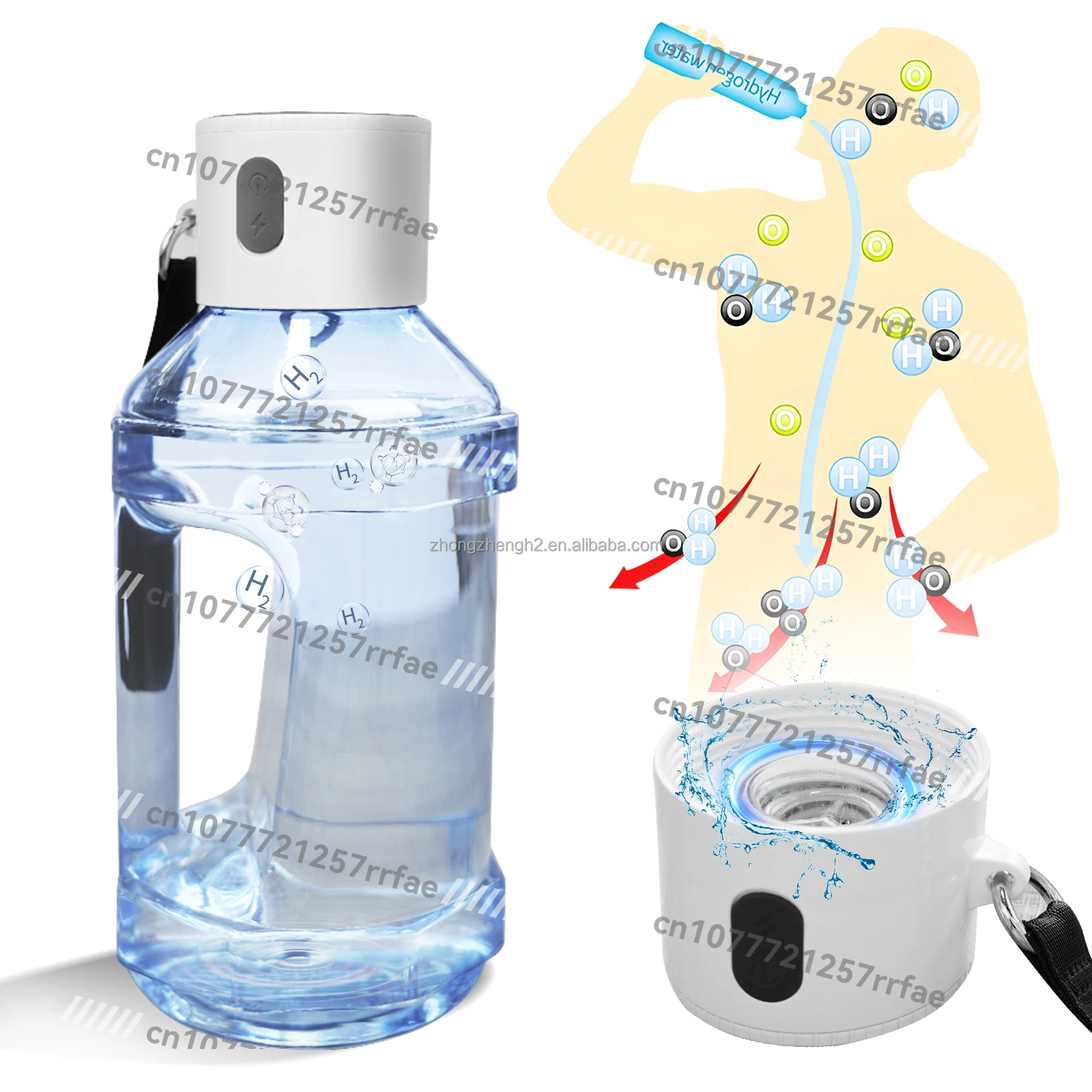 

1.5L Large Capacity Portable Hydrogen Water Generator with SPE/PEM Technology Water Ion Generator Hydrogen Bottle Generator