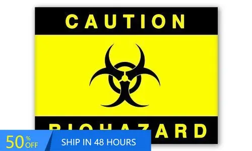 Caution Biohazard Funny Window Boat Walls Truck Waterproof Vinyl Decal Gift Cool Aesthetic Retro Vintage Trendy