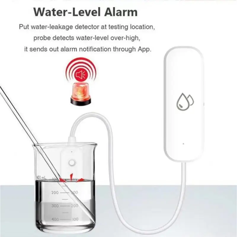 Tuya Smart WiFi Water Level Sensor Leakage Flood Leak Detector Smartlife APP Remote Control Home Security Monitor Alarm System