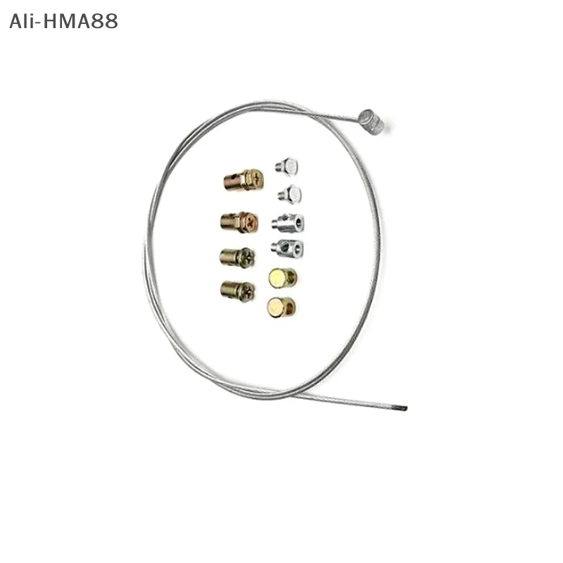 

11Pcs/Set Universal Throttle Clutch Cable Repair Kit Solderless Nipple With Sleeve Nut + Cable Lawnmower Rotovator Parts