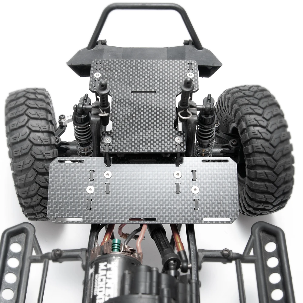 AXSPEED Front Mounted Carbon Fiber Battery Plate Panel for 1/10 Axial SCX10 SCX10II 90046 90036 90028 90027 90022 90021