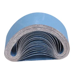 1pc 100*915mm Zirconium Corundum Sanding Belts Blue 40/60/80/120 Grits Sanding Bands Belt Grinder Accessories,2'' X 36''