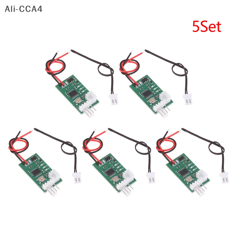 

1/3/5 Sets 2025 New DC12V PWM Controller Fan Speed Governor Equipped With Temperature Probe For Computer Case Fan Control