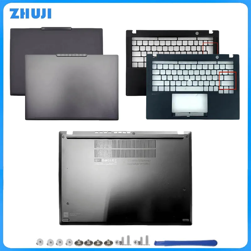 

New Laptop LCD Back Cover Top Case/Laptop lpper Case For Thinkpad X13 Gen4 Gen5 Palmrest Cover/Bottom Base Cover