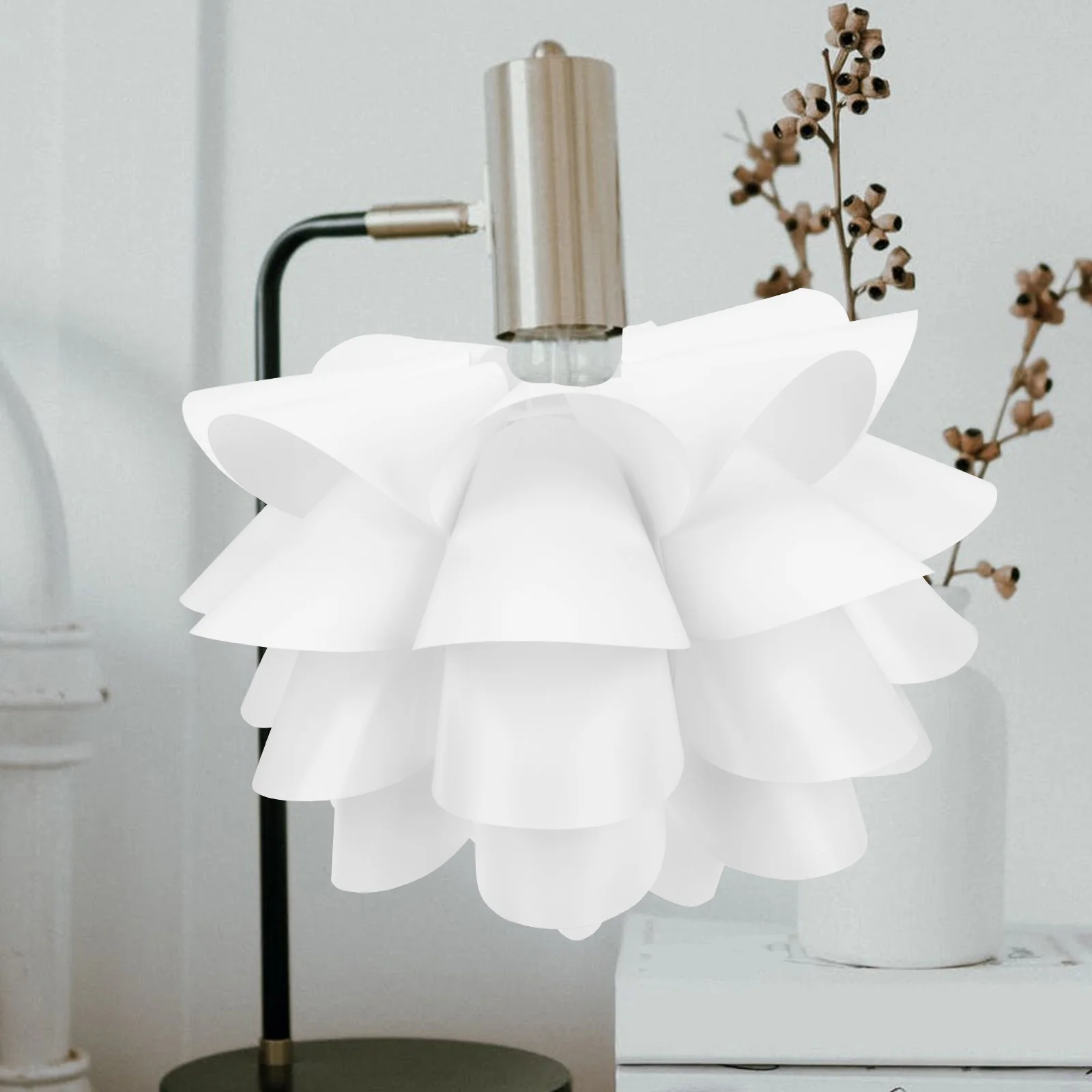 

Lotus Lampshade Cover Simple Light Hanging Decor Creative Design Chandelier Rustic Bedroom Living Room Housewarming Gift