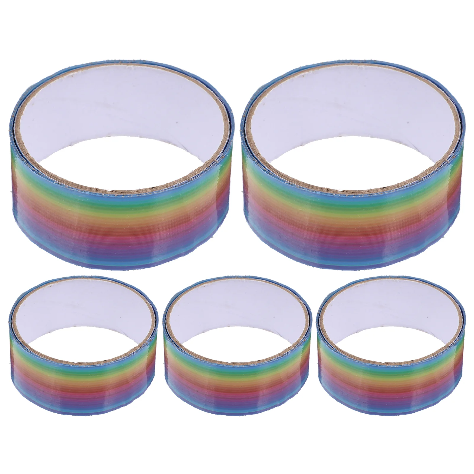 5 Rolls Ball Tape Colorful Tapes DIY Fluorescence Sticky Rolling Colored Adhesive Polypropylene Child Making