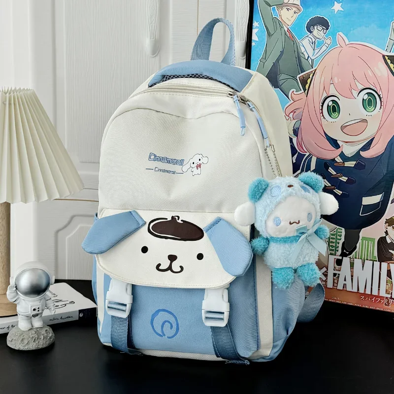 Sanrio Kulomis neue süße Mädchen Wind Jade Zimt Hund ist einfach und niedlich Rucksack mit großer Kapazität.