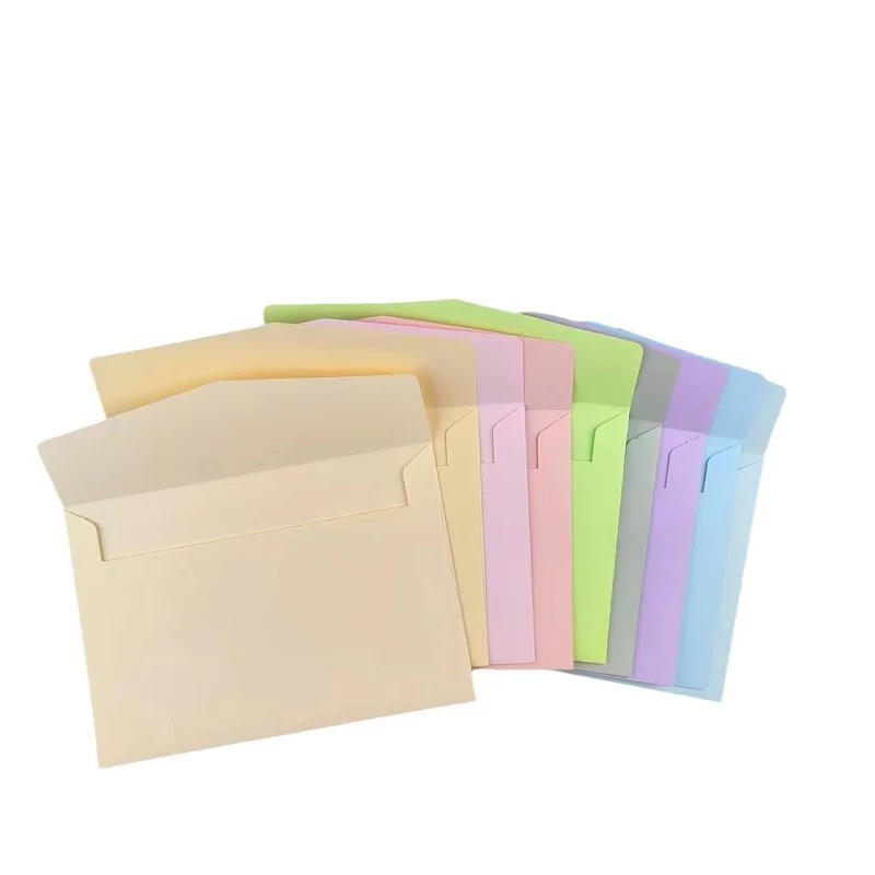 50pcs/lot Candy Color 16x11cm Envelopes Blank Multifunction Craft Paper Envelope for Wedding Invitations Letter Paper Postcards