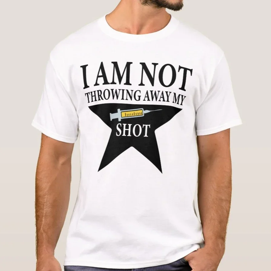 I Am Not Throwing Away My Shot. Funny Hamilton American Musical T Shirt New 100% Cotton Short Sleeve O-Neck Casual Mens T-shirt