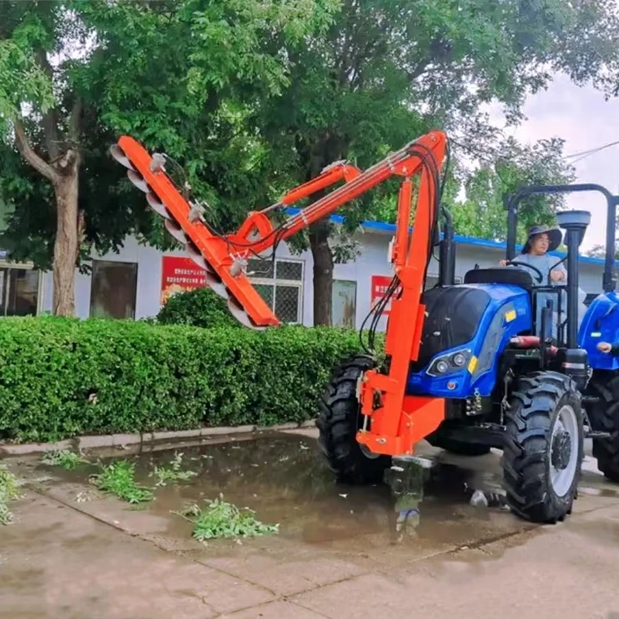 Orchard mechanical tree pruning Hedge trimmer auxiliary 4m6m tractor front trimmer PTO branch trimmer