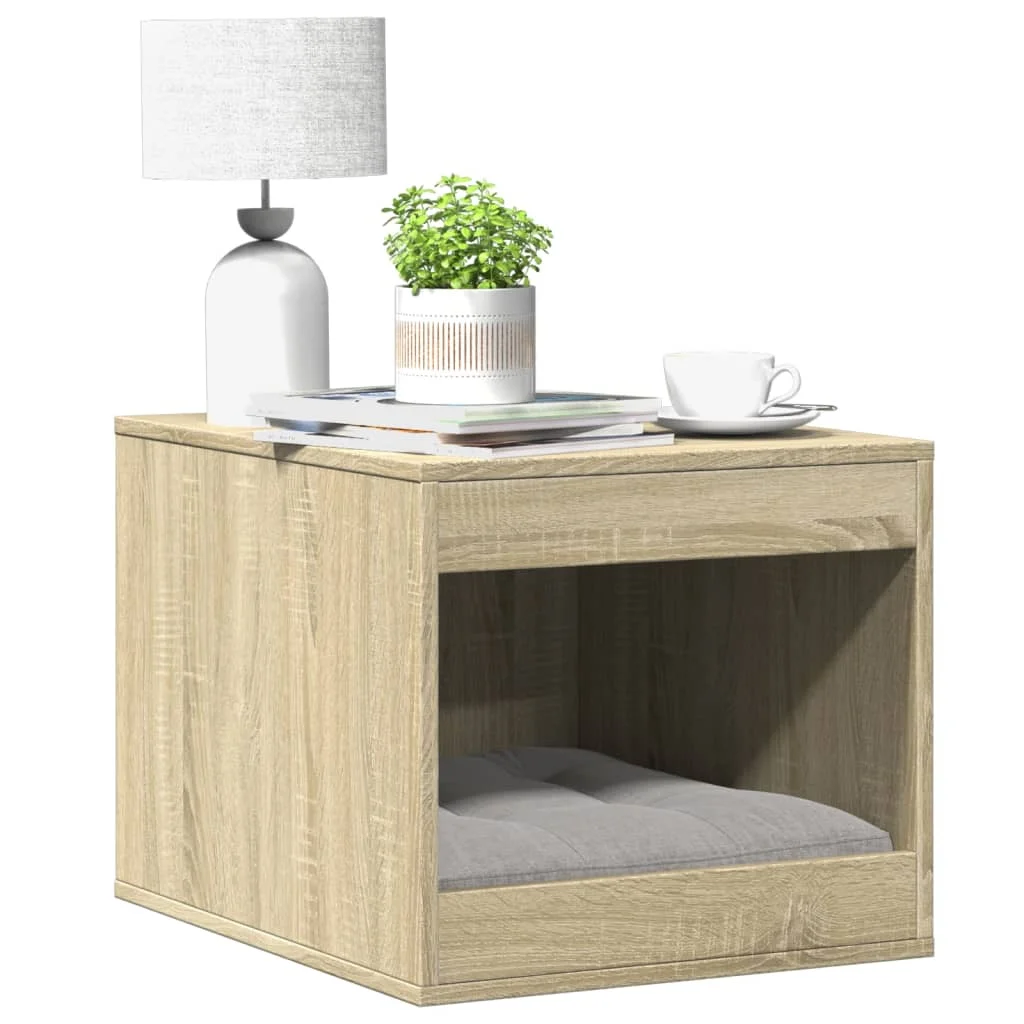 Katzentoilette aus Sonoma-Eiche, 47 x 59 x 42 cm, Spanplatte