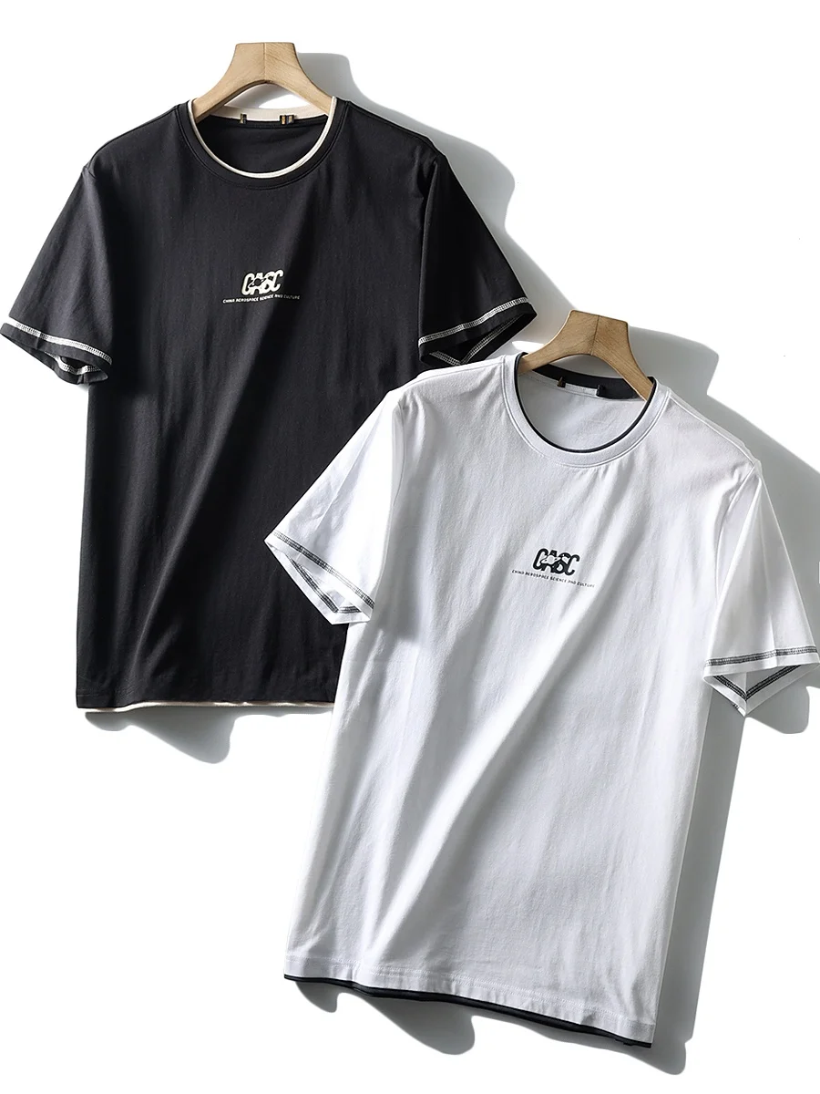

Men's round Ne ort Sve T-irt Pure Cotton Breathable Comfortable Cotton Sweatirt Casual Summer irt