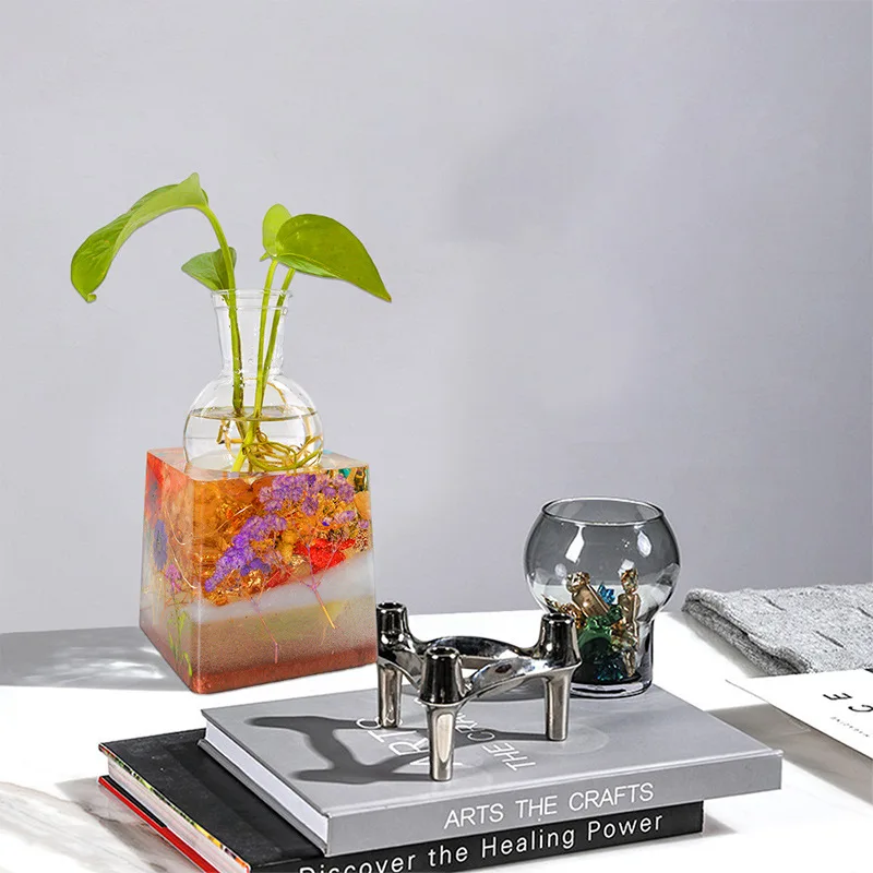 Hydroponic Vase Holder Epoxy Resin Mold DIY Flower Stand Cultivated Water Plants Hydroponic Base Silicone Mould Home Decor Tools view 5