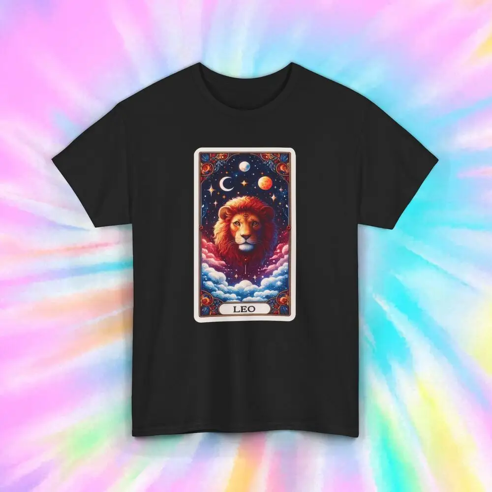 Leo Tarot Card Tee | Zodiac Astrology Graphic | Horoscope Shirt S-5XL