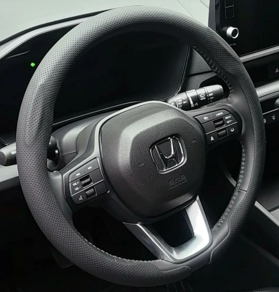 

For Honda Accord Steering Wheel Cover Genuine Leather Carbon Fiber 3.0L 2.4L 2.0L EX LX EXN VTI EXLN 2014 LXS XLN 2015 2016