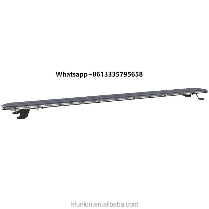 

72'' Amber Led Light Bars Wireless Control Truck Led Lights 1830mm 3W All Black Out Led Innovation Slim Warning Lightbar