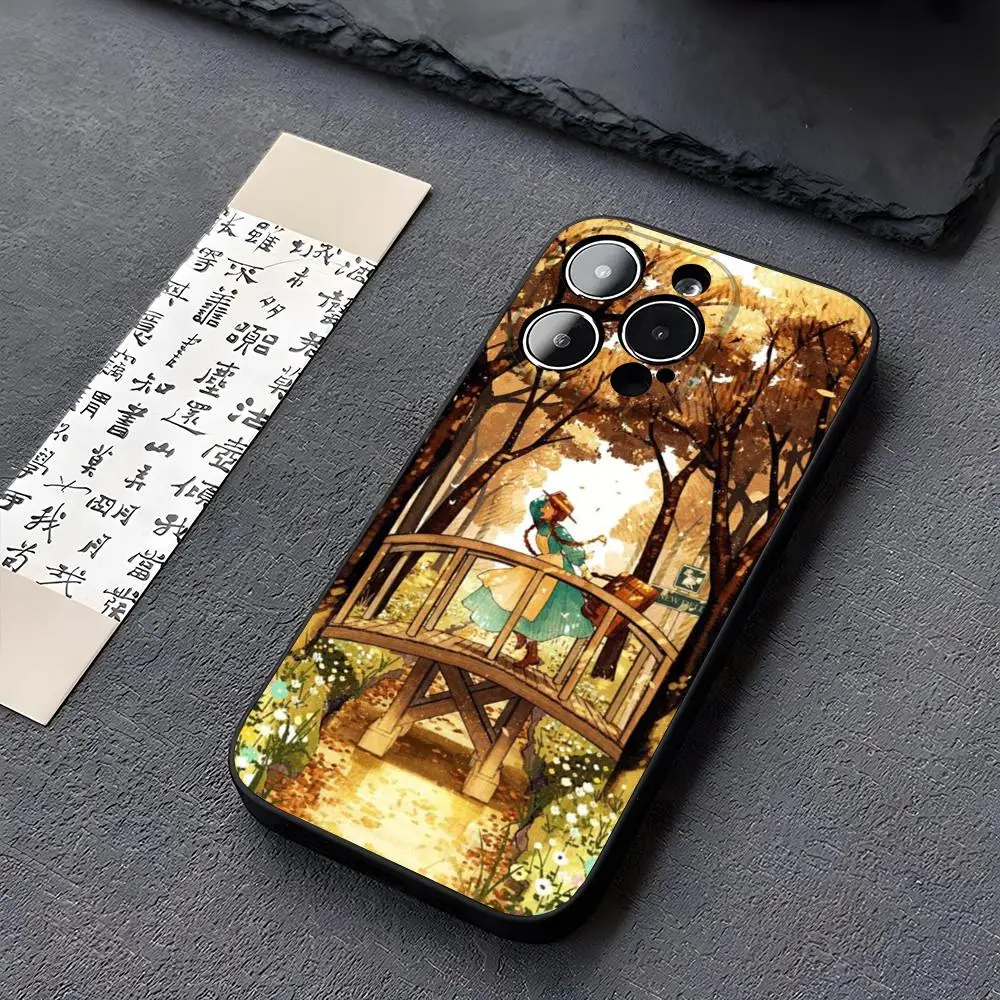 Anne of Green Gables Phone Case for iphone 16 11 15 14 13ProMax 12 Pro Xs Max Mini Xr 8 6s Plus Funda Covers