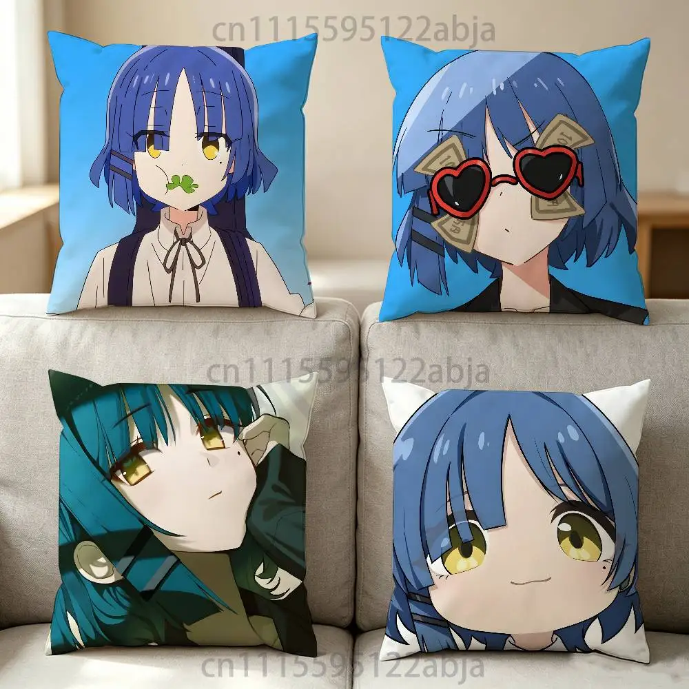 R-Ryo Yamada B-BOCCHI THE ROCK Throw Pillow Case Decoration Bed Custom Square Pillowcase Pad Cover