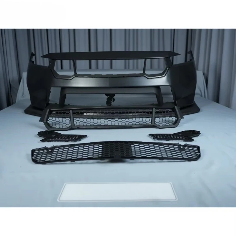 2024+ Mustang GTD Style Front Bumper, Carbon Fiber / Fiberglass, Custom Grille Upgrade