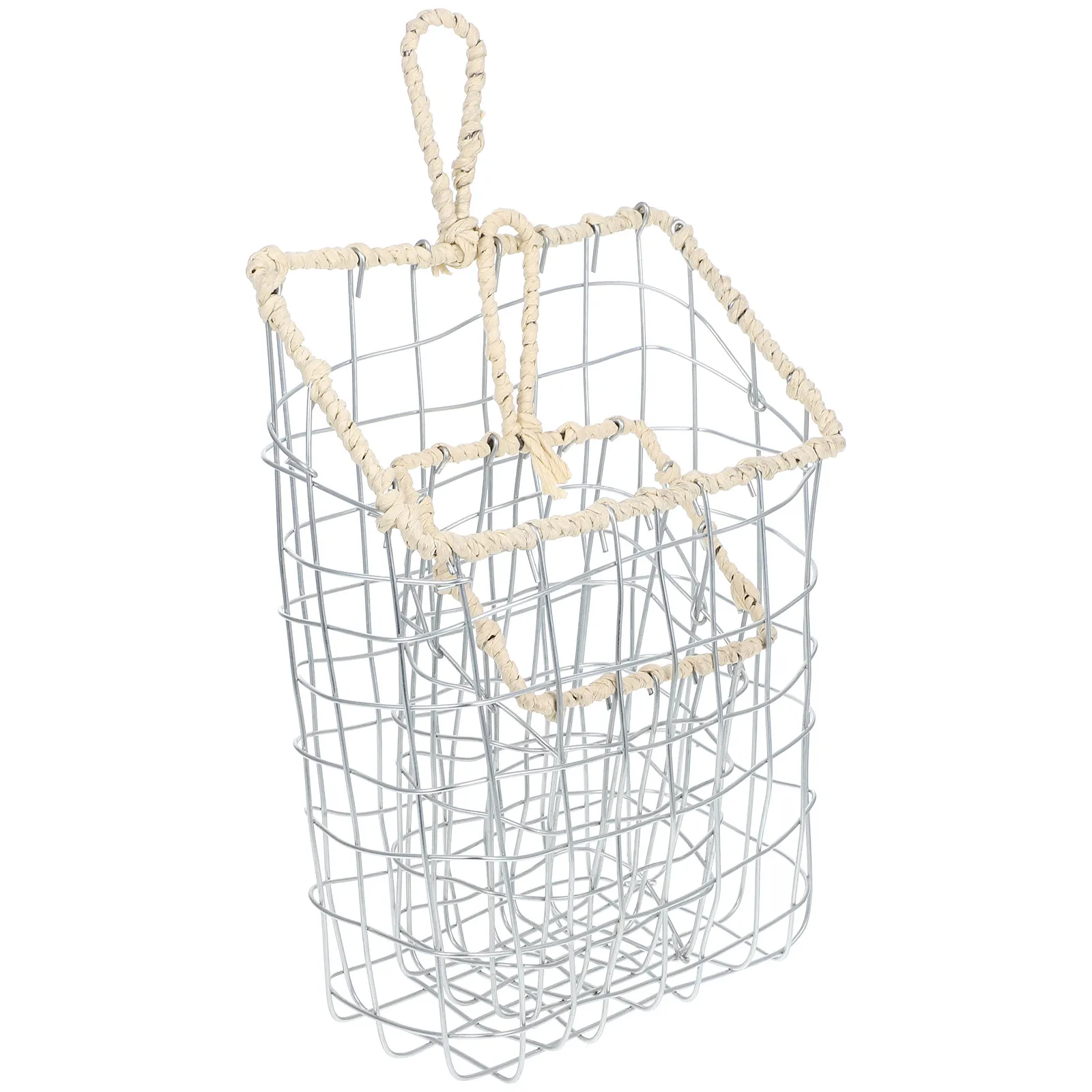 

2Pcs Iron Wire Baskets Handwoven Storage Organizer for Snacks Fruits Bread Creative Kitchen Supplies Wire Storage Baskets