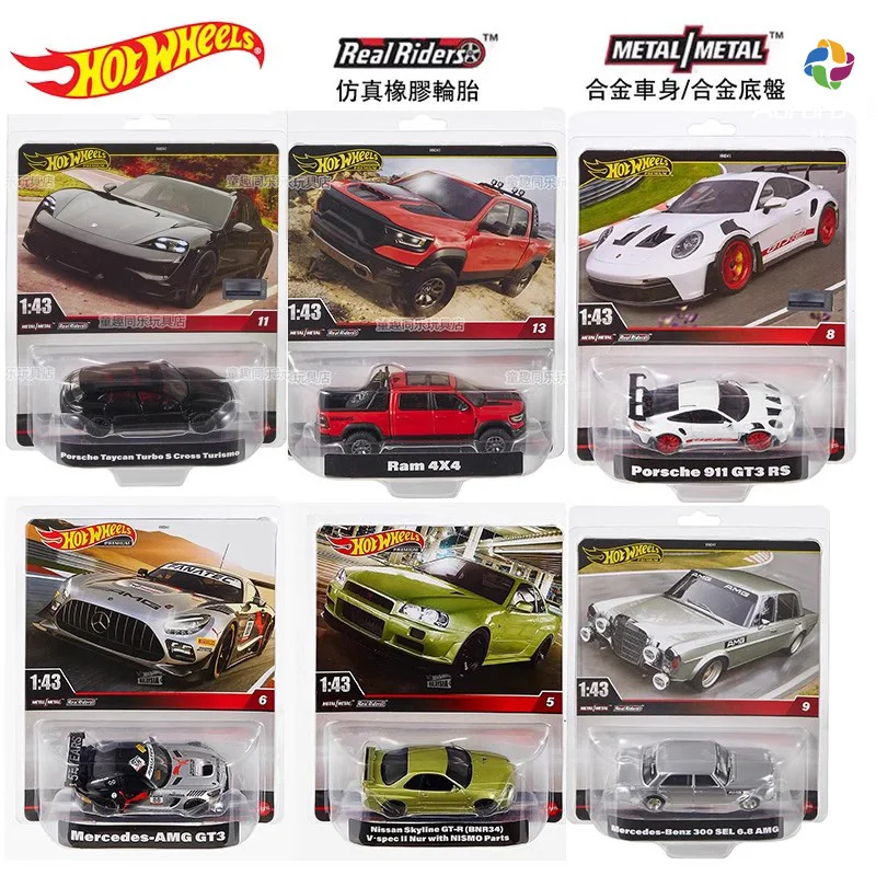 Original Hot Wheels Cultural Collection Series Car Model Alloy 1/43 Benz Dodge Ram4 Mustang Corvette Nissan Car Boy Toys Gift