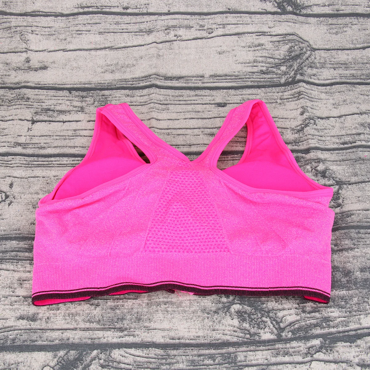 

Wireless Front Zipper Sports Bra Padded Push Up Shockproof Gym Fitness Running Crop Top Xl Rose Red Breathable Sweat-Absorption
