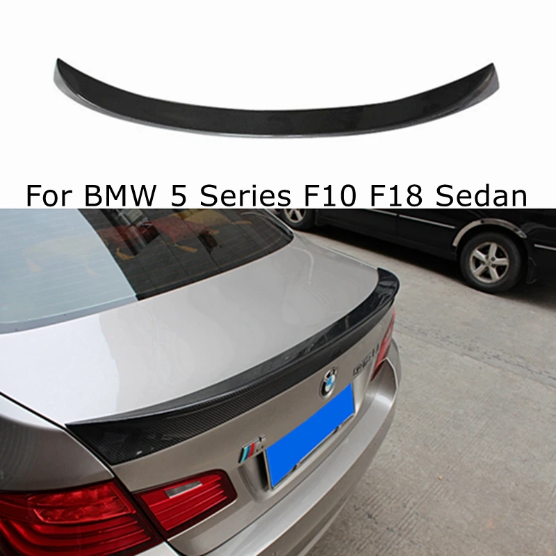 

For BMW 5 Series F10 F18/F10 M5 Sedan AC Style Carbon Fiber Rear Spoiler Trunk Wing 2009-2017 FRP Glossy Black Forged Carbon