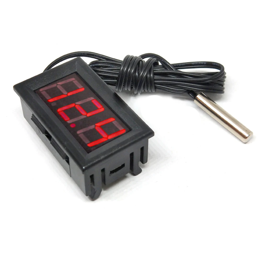 1-5Pcs 0.56inch LED Digital Thermometer Tester Panel Gauge with Sensors Probe Thermometer Gauge Temperature Instrument