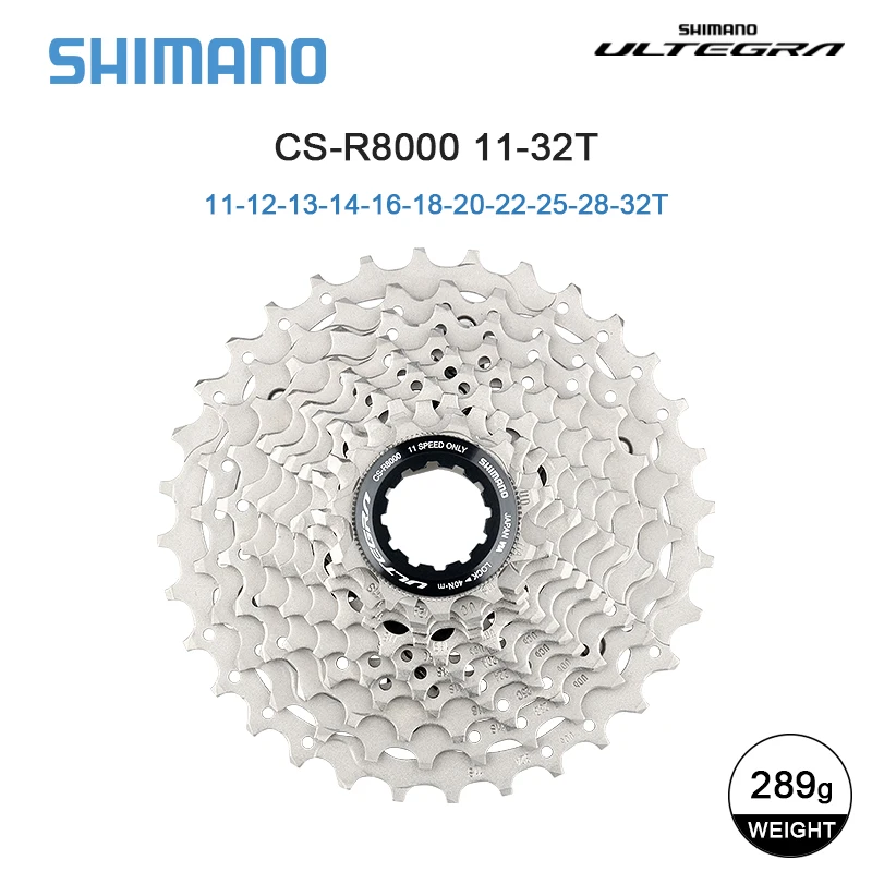 SHIMANO ULTEGRA 11Speed Road Cassette R8000 28/30/32T Groupset KMC X11/HG601 Chain 11V Flywheel K7 1X11S Sprocket Road Bike Kit