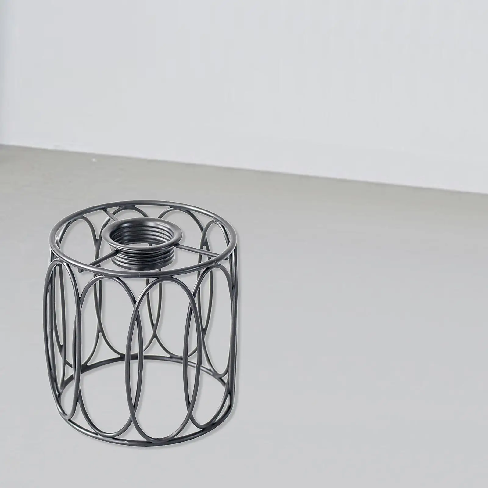 Paralume vintage Gabbia in ferro E14 Lampada in metallo Gabbia di protezione per lampada per