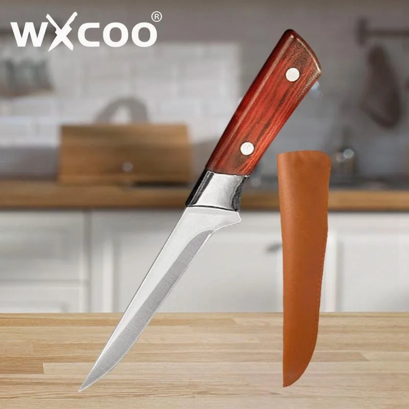 

WXCOO Professional Hand Forged Fillet Knife Chef Boning Knife Stainless Steel Kitchen Knives Bone Meat Fruit Fish Vegetables