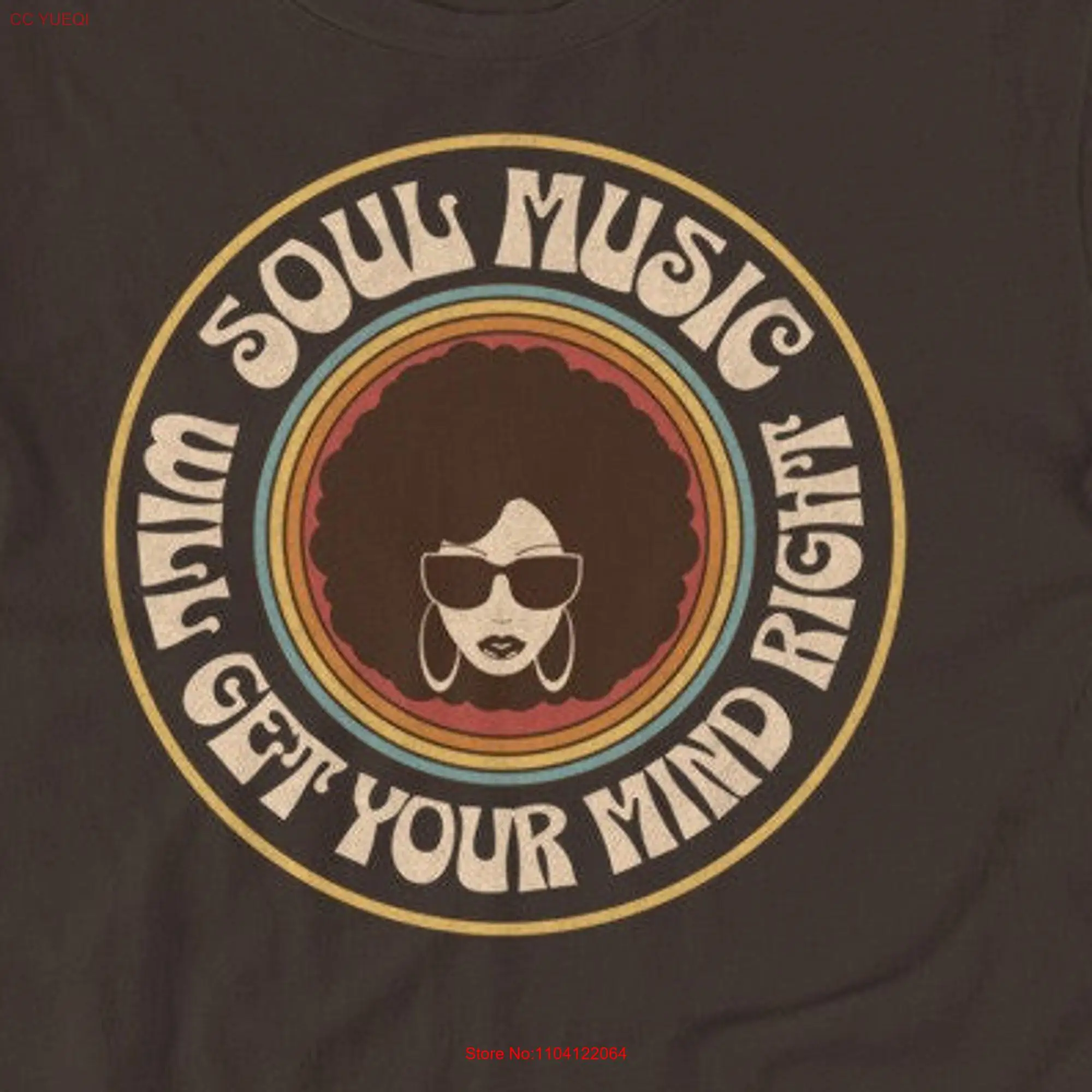 Soul Music Will Get Your Mind Right Groove to the Beat Lover T Shirt for a Boosting Vibe long or short sleeves