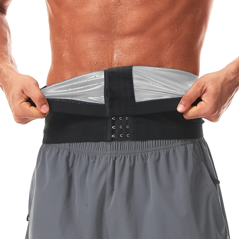 Men Waist Control Girdle Shapewear Corset Sweat Tummy Workout Sauna Thermo Abdomen Fat Burning Men Gym Slimming Trainer Belts