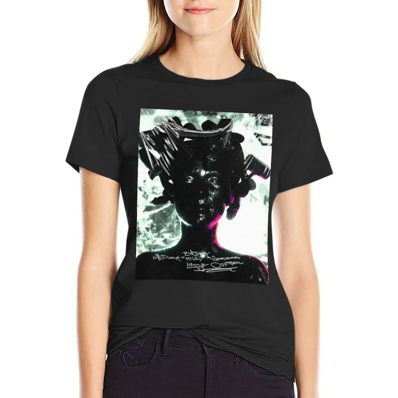 

medusa meduza dj lose control hit T-Shirt plus size tops customs design your own sweat white t shirts for Women