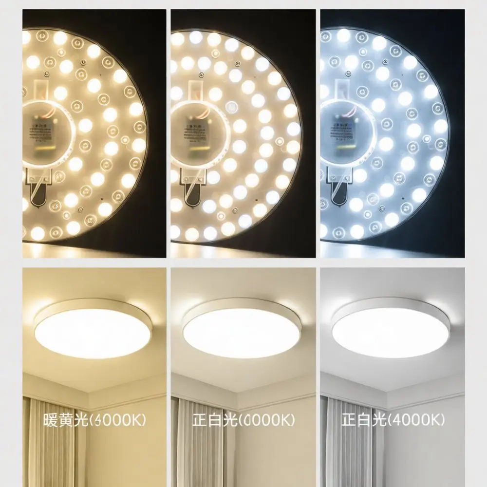 Replacement LED Module Board For Ceiling Lamp Circular Retrofit Light Panel High Brightness Home Indoor Lighting Fixture