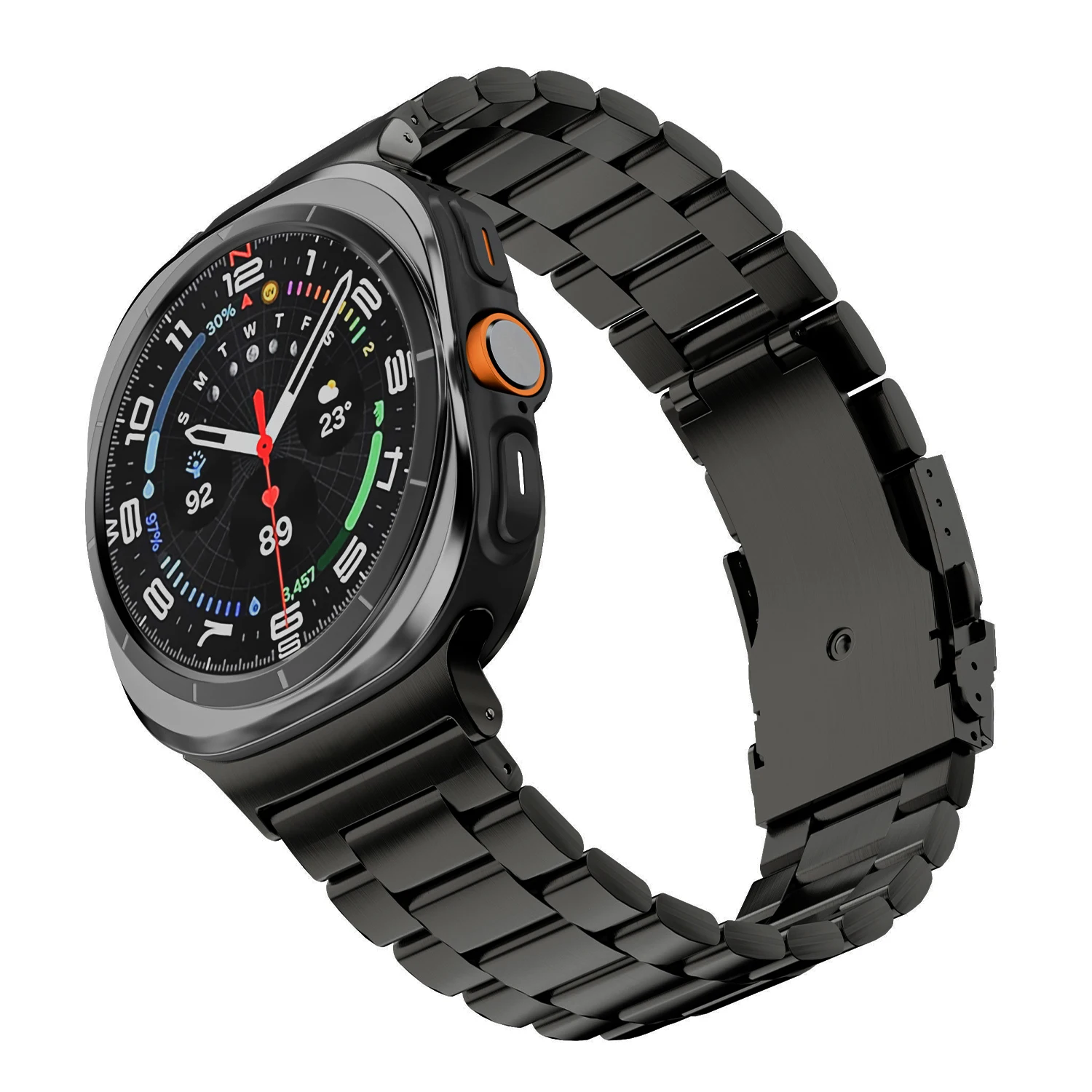 Metallarmband für Samsung Galaxy Watch Ultra2 2026 2025 Luxus Herrenarmband Edelstahlarmband für Samsung Galaxy Ultra 47mm. – Detail 17