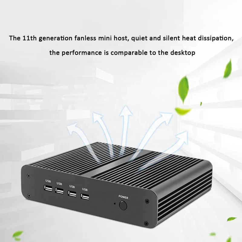 i5-8250U i7-8565U i7-1165G7 fanless mini industrial pc micro industrial control small game desktop computer small host