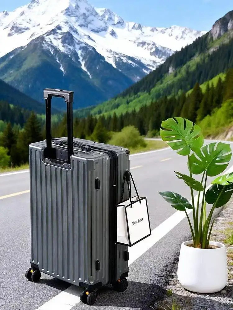 large-capacity-24-inch-aluminum-frame-luggage-travel-suitcase-20-inch-boarding-box-multi-function-storage-box-leather-box