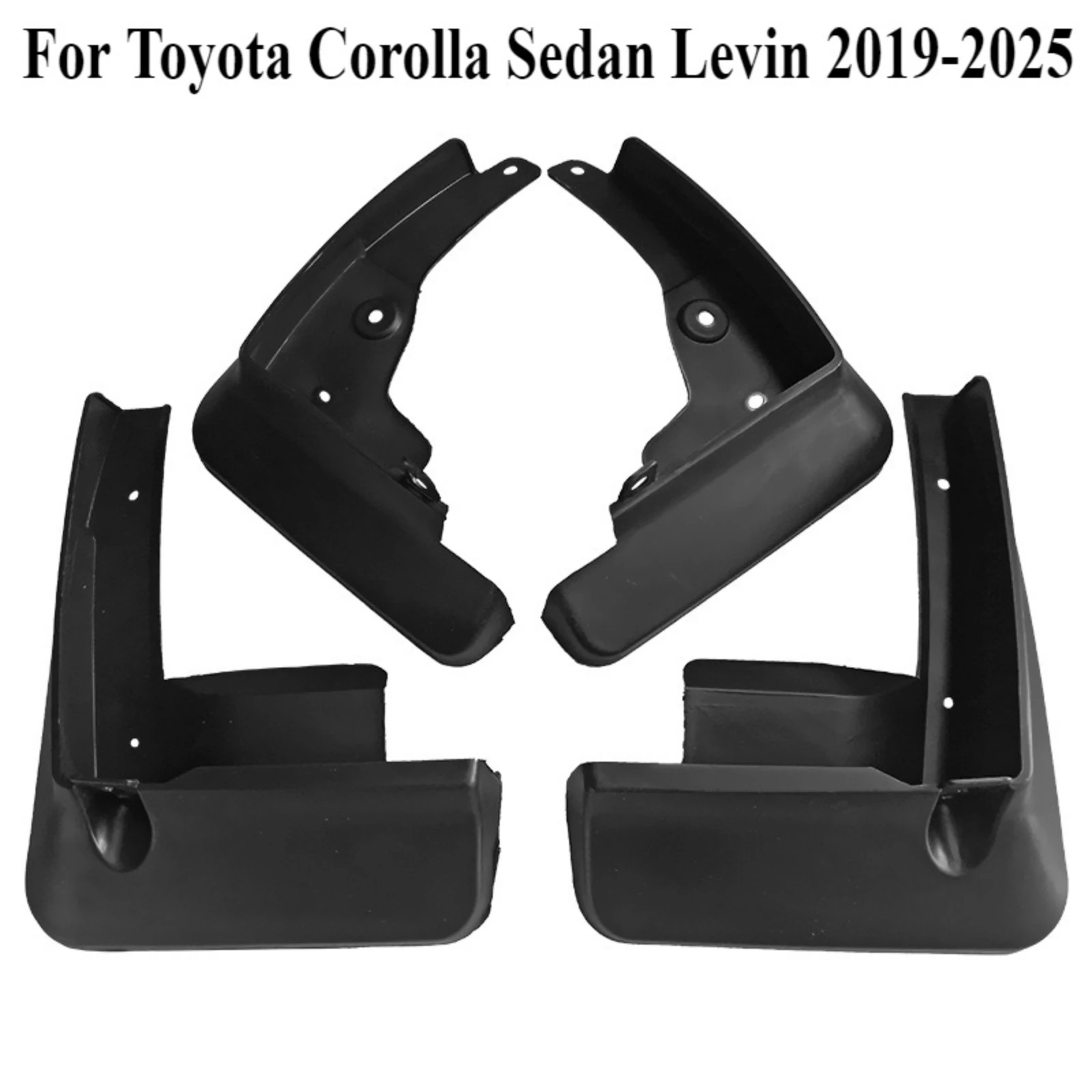 

Mud Flaps Splash Guards Car Auto Exterior Protective Mudguards Flexible Rubber For Toyota Corolla Sedan Levin 2019-2025