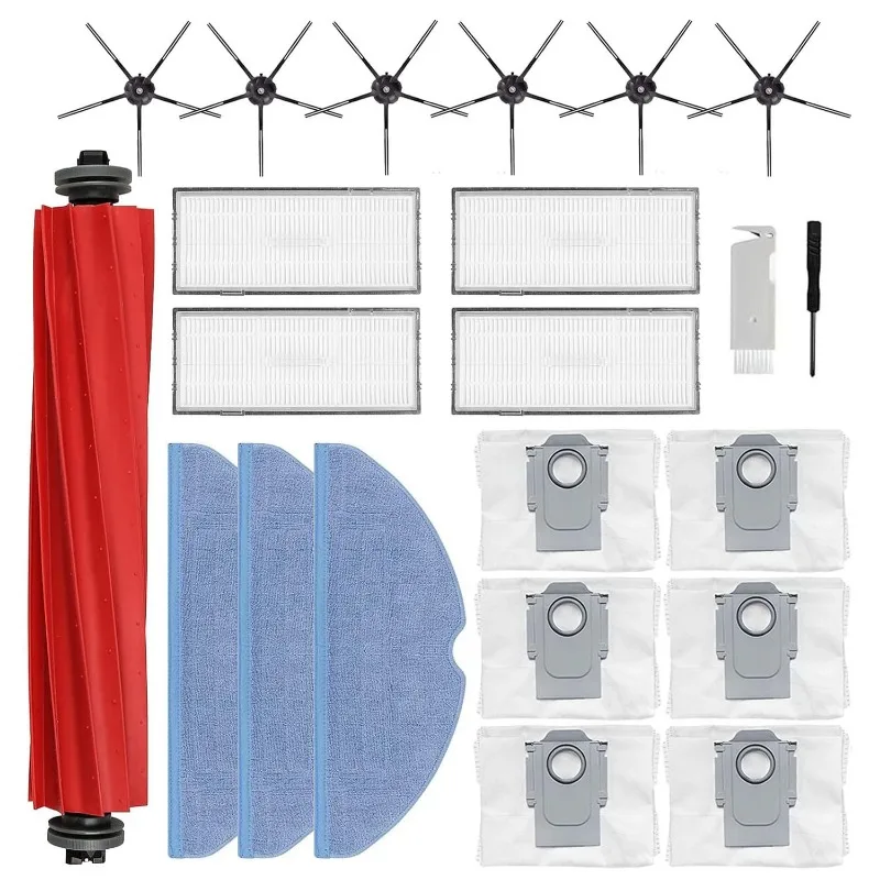 Accessories Kit (22 Pcs) for Roborock S7 MaxV Ultra / S7 Pro Ultra Robot Vacuum