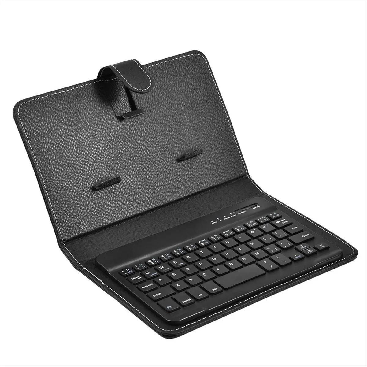*ABAB Bluetooth Mini Wireless Keyboard with PU Leather Case for Smartphone Tablet 4.5 Inch - 6.8 Inch Rechargeable