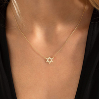 DGIDDK Stainless Steel Necklace Simple Matching Six Mansion Pendant Necklace For Women Jewelry Commuter Matching Gift for others